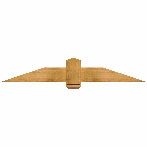 Ekena Millwork Eugene Rough Sawn Timber Gable Bracket, Western Red Cedar, 60"W x 10"H x 4"D x 6"F, 4/12 Pitch GBW060X10X0406EUG00RWR - main